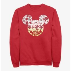 Promo 🌟 Disney Mickey Mouse Alegria Joy in Spanish Ears Sweatshirt 🧨