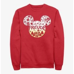 Best Pirce ✨ Disney Mickey Mouse Freude Joy in German Ears Sweatshirt 🎁