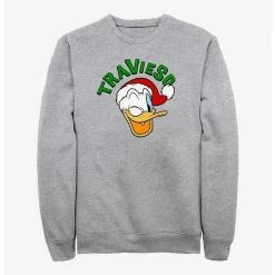 New ⭐ Disney Mickey Mouse Travieso Naughty in Spanish Donald Sweatshirt 🌟