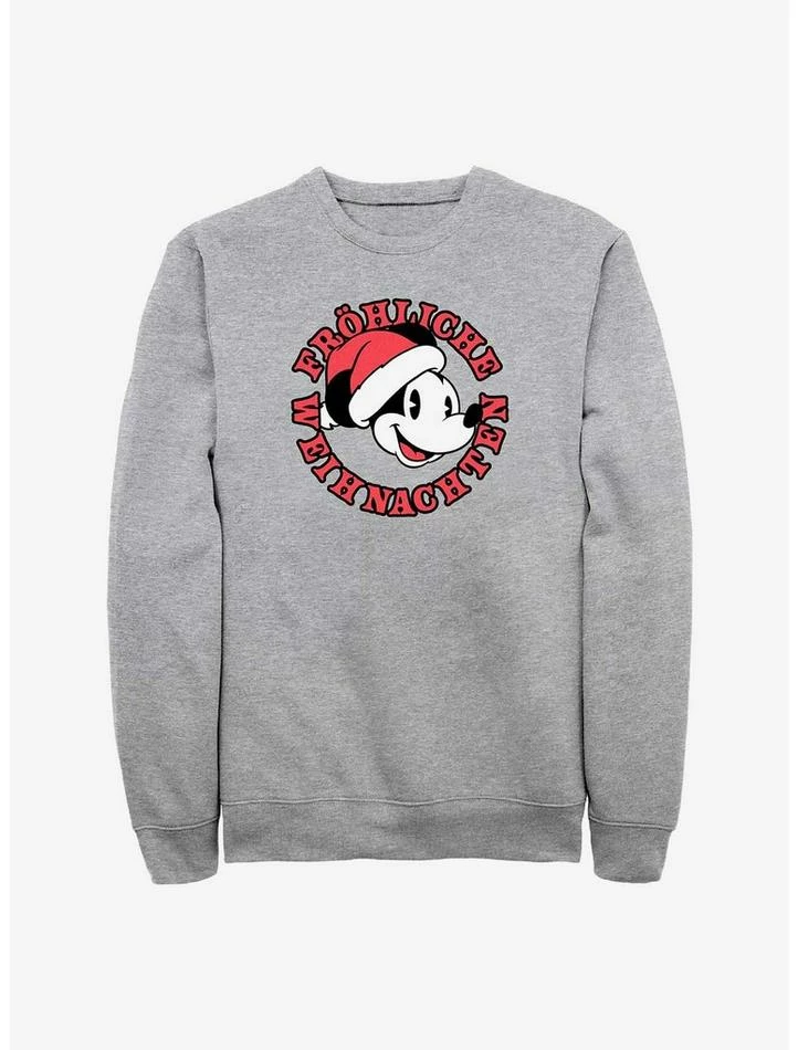 New 💯 Disney Mickey Mouse Frohliche Weihnachten Merry ❄ Christmas in German Sweatshirt 🎉 1 New 💯 Disney Mickey Mouse Frohliche Weihnachten Merry ❄ Christmas in German Sweatshirt 🎉