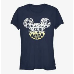 Best Pirce 👍 Disney Mickey Mouse Alegria Joy in Spanish Ears Girls T-Shirt ✨