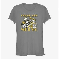 Promo 😍 Disney Mickey Mouse Feliz Ano Nuevo Happy New Year in Spanish Girls T-Shirt 🥰