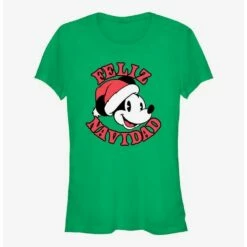 Deals 🛒 Disney Mickey Mouse Feliz Navidad Merry Christmas in Spanish ✔️ Girls T-Shirt ✨