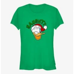 Cheap 👍 Disney Mickey Mouse Naughty Holiday Donald Girls T-Shirt 🥰