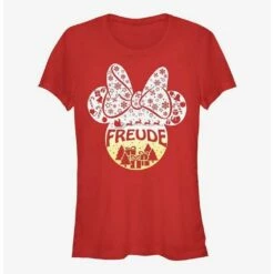 Best Sale ✔️ Disney Minnie Mouse Freude Joy in German Ears 🔥 Girls T-Shirt ✨