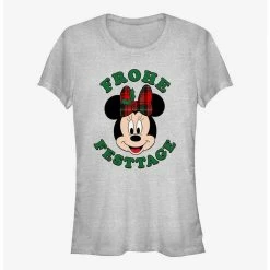 Brand new ❤️ Disney Minnie Mouse Frohe Festtage Happy Holidays in German Girls T-Shirt 👍