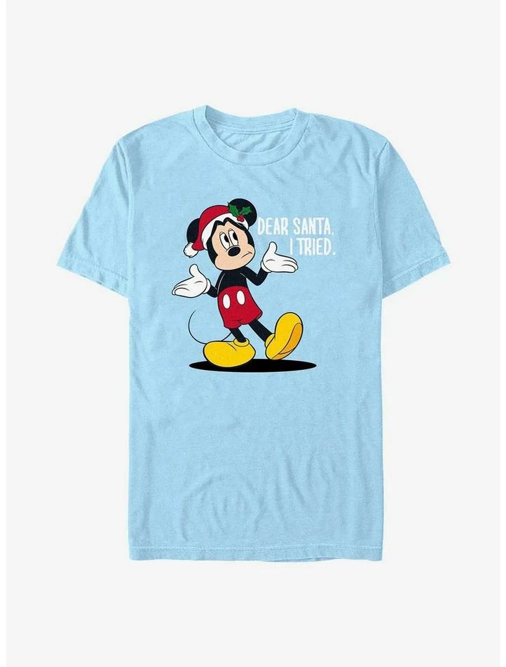Cheapest 😍 Disney Mickey Mouse Santa I Tried T-Shirt 🛒 1 Cheapest 😍 Disney Mickey Mouse Santa I Tried T-Shirt 🛒