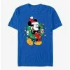 Brand new 🎉 Disney Mickey Mouse Mickey Santa Wreath Lights T-Shirt 🛒