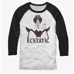Cheapest 😀 Disney Villains Ecstatic Jafar Raglan T-Shirt 🔔