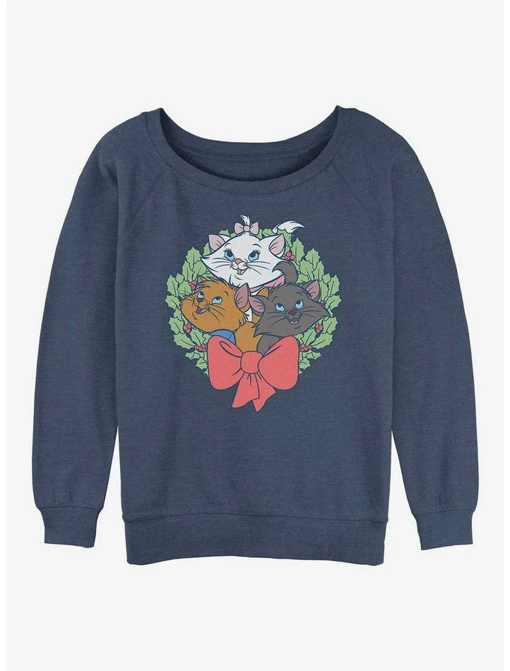 Flash Sale π Disney The Aristocats Kitten Wreath Girls Slouchy Sweatshirt π₯ 1 Flash Sale π Disney The Aristocats Kitten Wreath Girls Slouchy Sweatshirt π₯