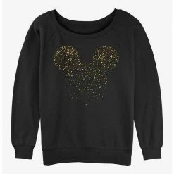 Hot Sale 🧨 Disney Mickey Mouse Confetti Fill Ears ✨ Girls Slouchy Sweatshirt ⌛