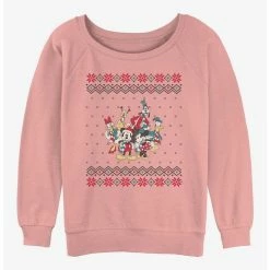 Cheap ❤️ Disney Mickey Mouse Friends 🎉 Christmas 🛒 Girls Slouchy Sweatshirt ✨