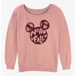 Cheap ✨ Disney Mickey Mouse Hello Fall Girls Slouchy Sweatshirt ✔️