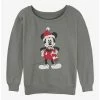 Wholesale 👍 Disney Mickey Mouse Santa Hat Girls Slouchy Sweatshirt ⌛