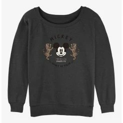 Cheap ❤️ Disney Mickey Mouse Spirit of Tiger 💯 Girls Slouchy Sweatshirt 🎉