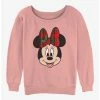 Best deal ⌛ Disney Minnie Mouse Holiday Bow Girls Slouchy Sweatshirt 🧨