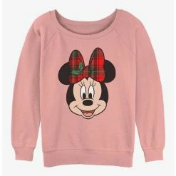 Best deal ⌛ Disney Minnie Mouse Holiday Bow Girls Slouchy Sweatshirt 🧨
