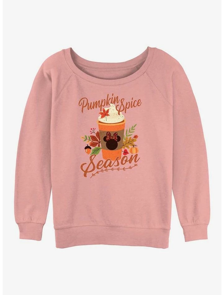 Best Sale π Disney Minnie Mouse Pumpkin Spice Season Girls Slouchy Sweatshirt π 1 Best Sale π Disney Minnie Mouse Pumpkin Spice Season Girls Slouchy Sweatshirt π
