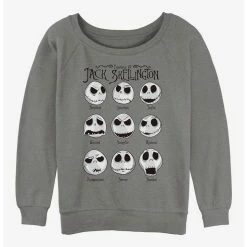 Brand new 👍 Disney The Nightmare Before Christmas Jack Emotions Girls Slouchy Sweatshirt ✨