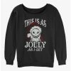 Top 10 ✨ Disney The Nightmare Before 🎁 Christmas Jolly Santa Jack ⭐ Girls Slouchy Sweatshirt ⭐