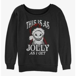 Top 10 ✨ Disney The Nightmare Before 🎁 Christmas Jolly Santa Jack ⭐ Girls Slouchy Sweatshirt ⭐