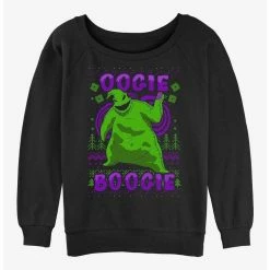Best Sale 😀 Disney The Nightmare Before Christmas Oogie Boogie Christmas Girls Slouchy Sweatshirt ✨