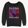 Outlet 🔔 Disney Villains Always A Queen Girls Slouchy Sweatshirt 🤩