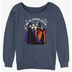 Budget 💯 Disney Villains Up To Snow Good 😍 Girls Slouchy Sweatshirt ✨