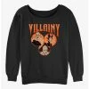New 🛒 Disney Villains Villainy 👏 Girls Slouchy Sweatshirt ⌛