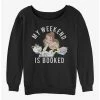 Coupon 🤩 Disney Beauty and the Beast Booked Weekend Girls Slouchy Sweatshirt 💯