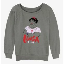 Cheapest ✔️ Disney Encanto Luisa ✔️ Girls Slouchy Sweatshirt ⭐