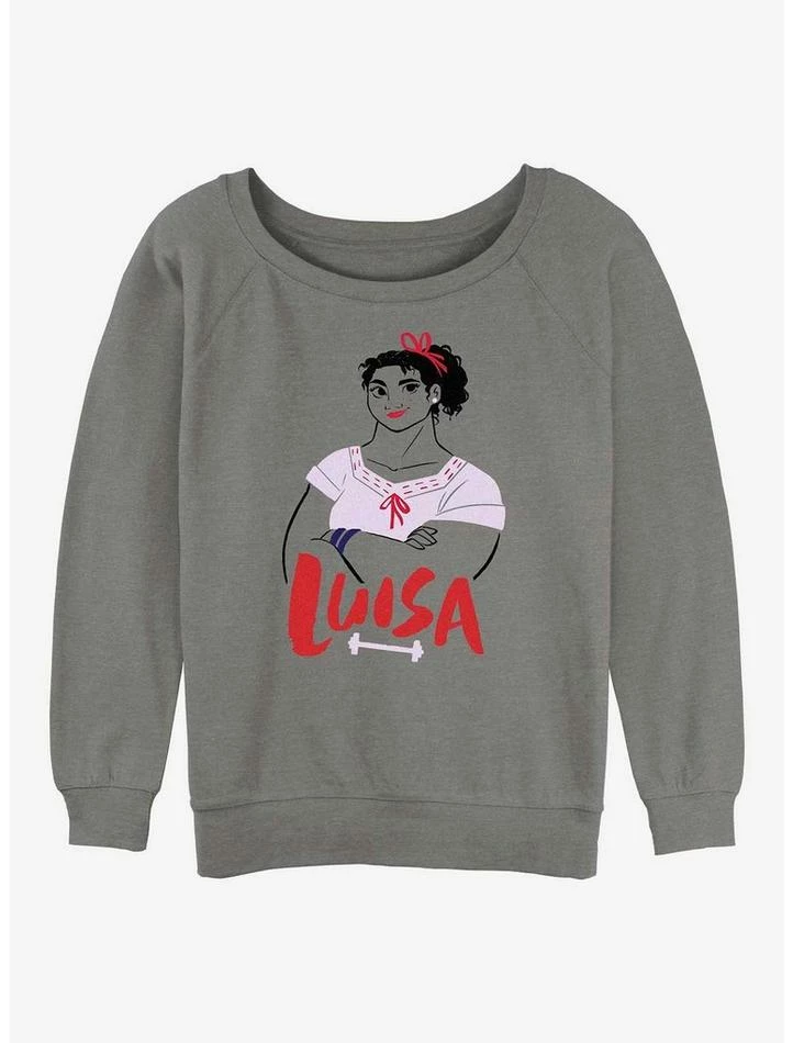 Cheapest ✔️ Disney Encanto Luisa ✔️ Girls Slouchy Sweatshirt ⭐ 1 Cheapest ✔️ Disney Encanto Luisa ✔️ Girls Slouchy Sweatshirt ⭐