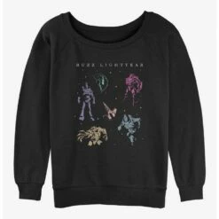 Promo ✨ Disney Pixar Lightyear All The Buzz 👏 Girls Slouchy Sweatshirt ⭐