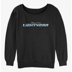 Hot Sale 👏 Disney Pixar Lightyear Logo Girls Slouchy Sweatshirt 😍