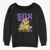 Budget ✔️ Disney Pixar Lightyear Sox Space Cat Girls Slouchy Sweatshirt 🧨