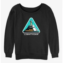 Outlet 😉 Disney Pixar Lightyear Star Command Badge Girls Slouchy Sweatshirt 🎉