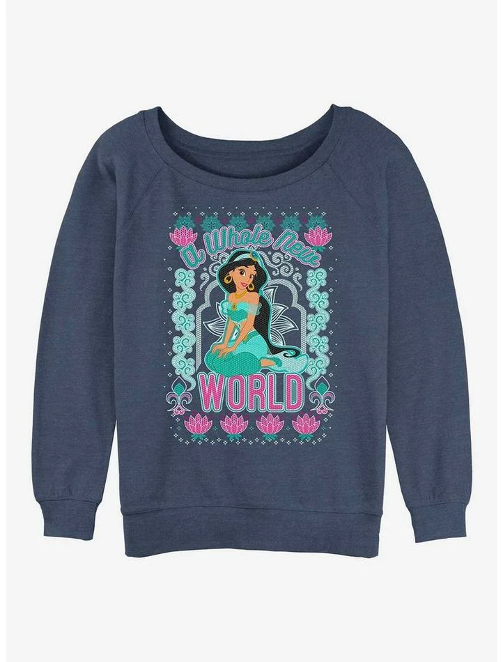Brand new π― Disney Princesses Jasmine World Girls Slouchy Sweatshirt 𧨠1 Brand new π― Disney Princesses Jasmine World Girls Slouchy Sweatshirt π§¨