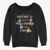 Budget ❤️ Disney Princesses 😉 Christmas Wish List Girls Slouchy Sweatshirt 🎉