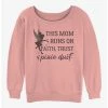 Budget 😍 Disney Tinker Bell Mom Runs On Pixie Dust Girls Slouchy Sweatshirt ⭐