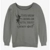 Buy ❤️ Disney Tinker Bell Mom Runs On Pixie Dust ✔️ Girls Slouchy Sweatshirt 🛒