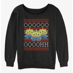 Outlet 🥰 Disney Pixar Toy Story Ooh Aliens Ugly Christmas Girls Slouchy Sweatshirt 🛒