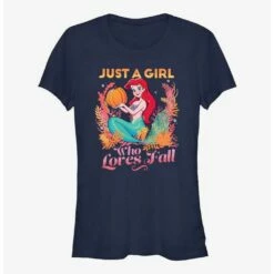 Buy ❤️ Disney The Little Mermaid Pumpkin Ariel ✔️ Girls T-Shirt 😉