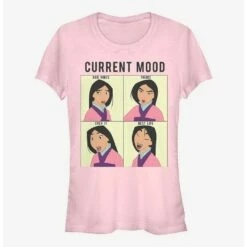 New ✔️ Disney Mulan Current Mood Girls T-Shirt 🤩