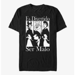 Promo 🛒 Disney Villains Spanish Good To Be Bad T-Shirt ❤️