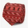 Buy ✨ Disney Mickey Mouse Fair Isle Red Men's Tie ✔️