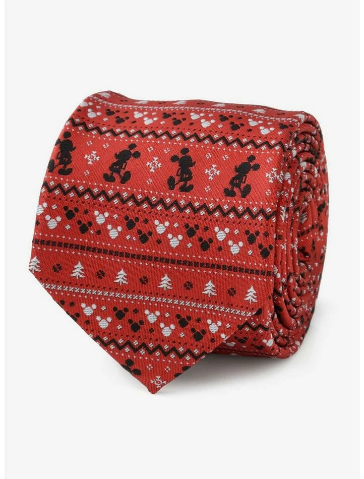 Buy ✨ Disney Mickey Mouse Fair Isle Red Men's Tie ✔️ 1 Buy ✨ Disney Mickey Mouse Fair Isle Red Men's Tie ✔️