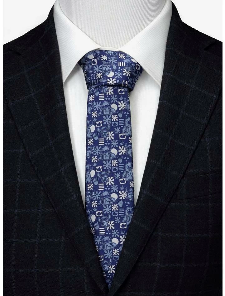 Promo π― Disney Lilo & Stitch Blue Tropical Men's Tie π 2 Promo π― Disney Lilo & Stitch Blue Tropical Men's Tie π - Image 2