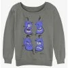 Hot Sale ⭐ Disney Aladdin Genie Faces Girls Slouchy Sweatshirt ❤️