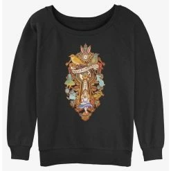 New 🎉 Disney Alice in Wonderland Madness Girls Slouchy Sweatshirt ⌛