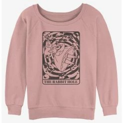 Best reviews of ⌛ Disney Alice in Wonderland Rabbit Hole Card 😉 Girls Slouchy Sweatshirt 🤩
